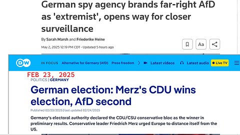 German domestic spy agency brands populist AfD party as 'extremist' ..
