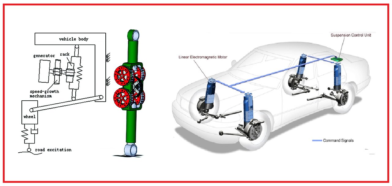 Electromagnetic Energy Regenerative Suspension System