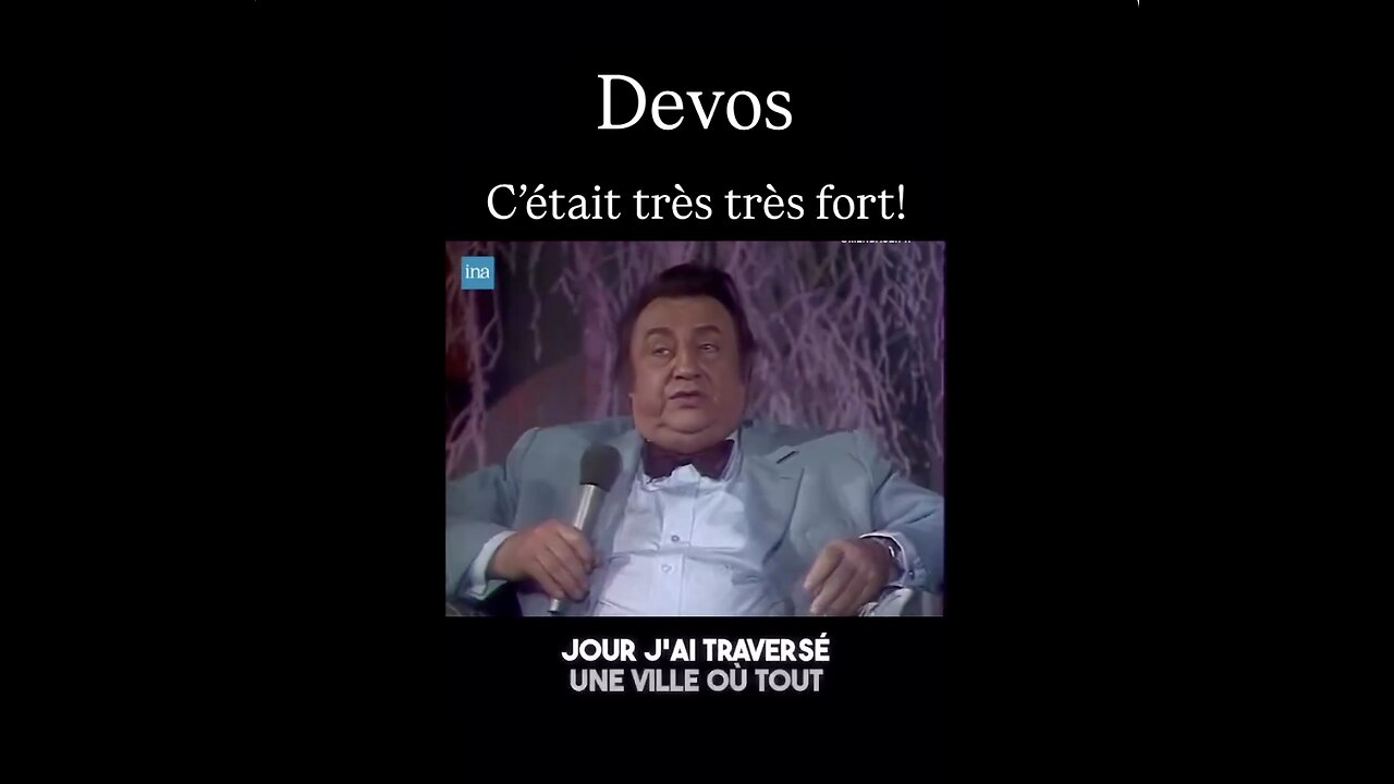 Raymond DEVOS ★ "C'Est Moi Le Banquier !"