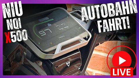 NIU NQIX 500 🏁 Autobahn & Vollgas 👉 Wie weit kommt man wirklich? 🤔 #niu #eroller *WERBUNG*