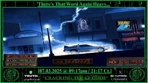 "CRACKING THE Q-CODE" ~ 'There's That Word Again Heavy...'