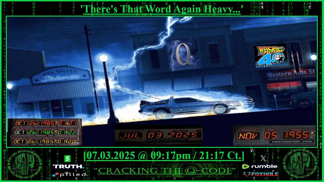 "CRACKING THE Q-CODE" ~ 'There's That Word Again Heavy...'