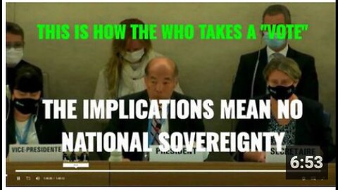 "Criminal W.H.O's Theft of National Sovereignty Through Regulation Amendments"