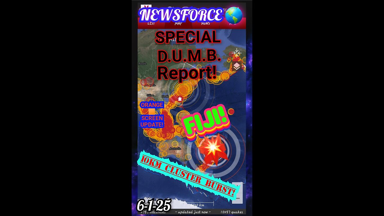 NF 🌎 🚨 Special D.U.M.B.Report! FIJI! 🇫🇯 HUGE Slammer Jammer!BOOM!! 💥 🕳 ☆update on Orange 🟧 screens!