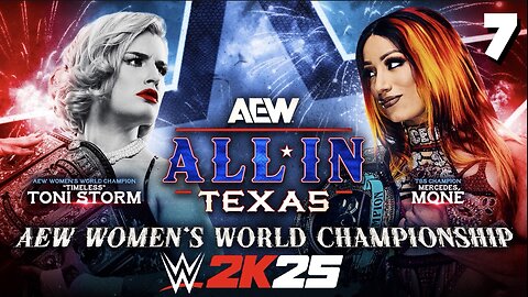 WWE 2K25 AEW All In 2025 - Match 7: Toni SHOCKS The CEO!