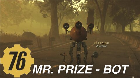 Fallout 76 random encounter, prize bot