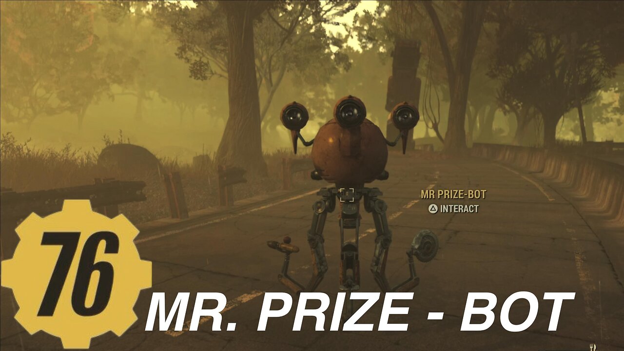 Fallout 76 random encounter, prize bot