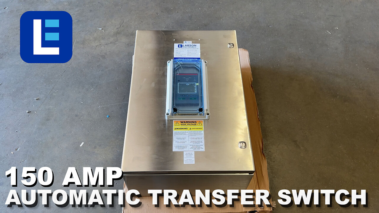 150-amp Automatic Transfer Switch - 400V 3 Phase 3 Pole - Larson Electronics