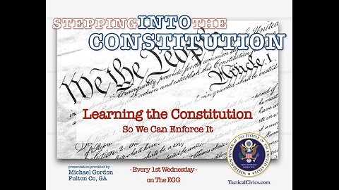 260204 The EGG - Stepping Into the Constitution with Michael Gordon. Episode #1