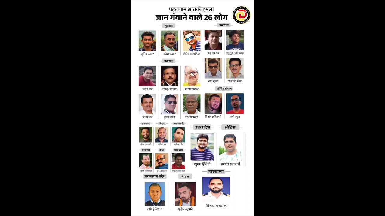 पहलगाम हमले में मारे गए लोग ll rip ll @itsdheerendrag #itsdheerendrag