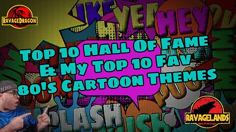 Top 10 Hall of Fame & My Top Fav 80's Cartoons