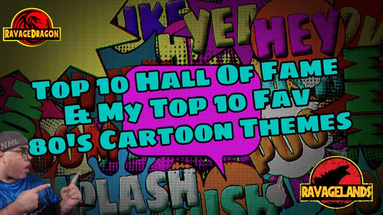 Top 10 Hall of Fame & My Top Fav 80's Cartoons