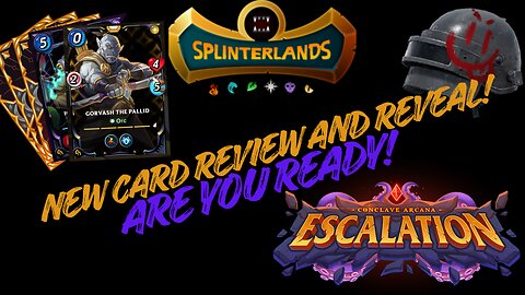 Splinterlands New Escalation Card Reveal!!! Its going to be Legendary!