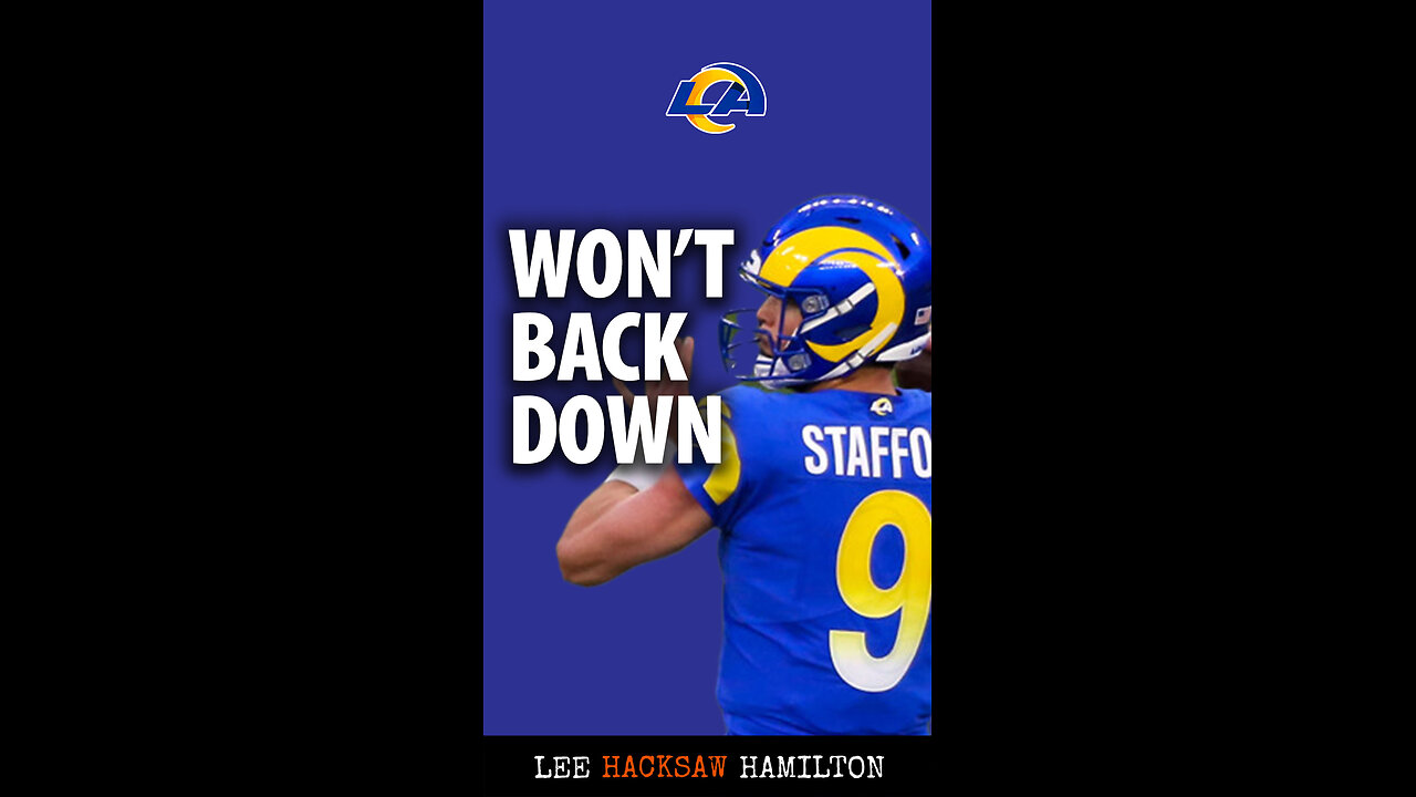 Rams Matthew Stafford dealing with back problems. Big problem when your backup is Jimmy Garoppolo.