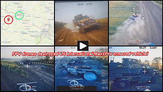 Muravka area: Russian wired FPV drones hunting Ukrainian armored vehicle