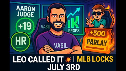 Leo’s Lock of the Day? 💥 Judge, K Props & Fireworks — July 3 MLB Breakdown