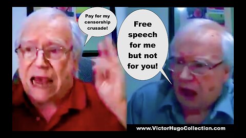 Jim Fetzer Begs Audience To Finance His Censorship Crusade To Censor Free Speech On Rumble Bitchute