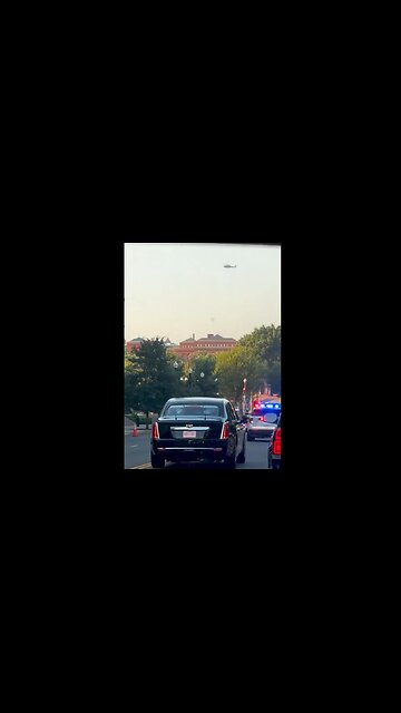 President Trump's Riding Around DC in Presidential Limo to See Progress in Making DC SAFE AGAIN