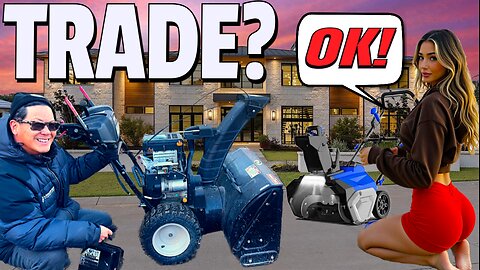 Trading my New Badger Electric Snowblower for a broken Craftsman 30” 357cc Beast of a machine! SCORZ