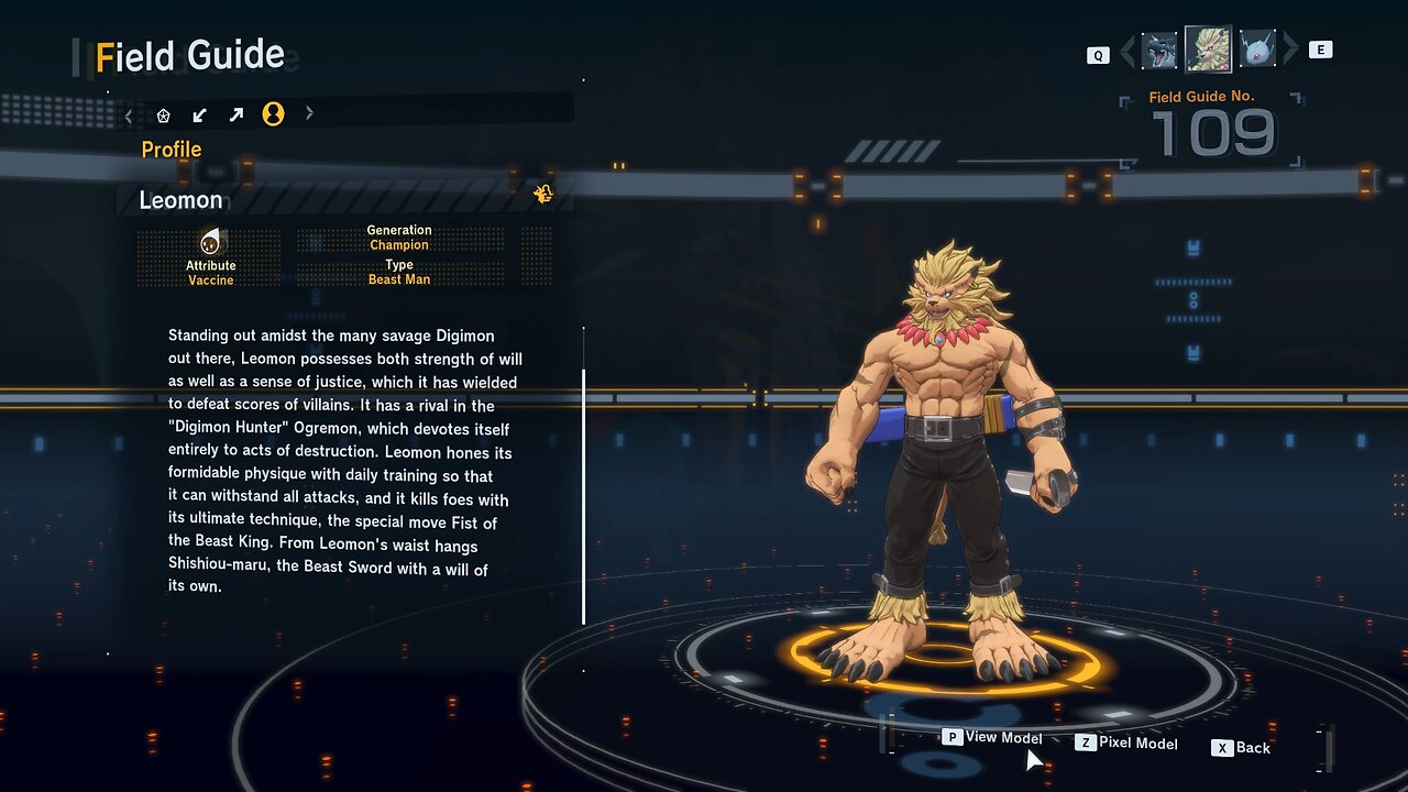 leomon all digivolution/de-digivolution/profile Digimon Story Time Stranger