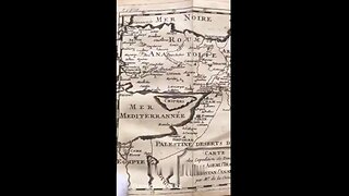 Map of Palestine in a book published in 1722 ... Israel not there