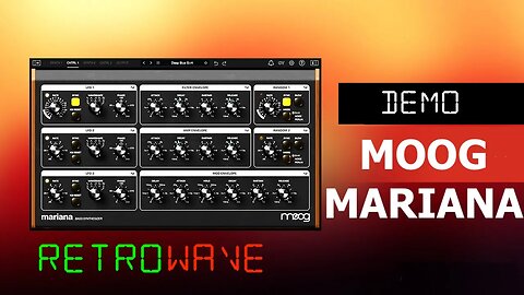 Playing With The Moog Mariana - Demo Test | Retrowave // In Context - Bass Synthesizer Demo