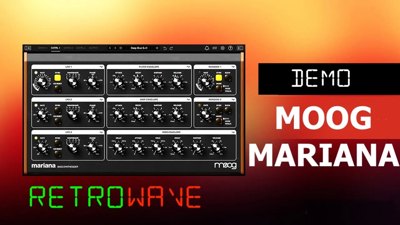 Playing With The Moog Mariana - Demo Test | Retrowave // In Context - Bass Synthesizer Demo