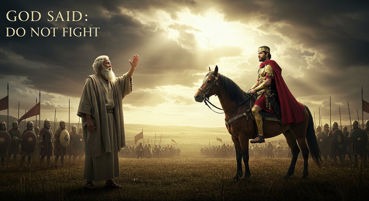 Shemaiah warning Rehoboam not to fight against Israel