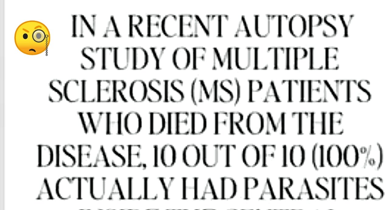DR. LEE MERRITT SAYS THAT THERE MAY BE A LINK BETWEEN MULTIPLE SCLEROSIS & PARASITIC INFECTION. 💥