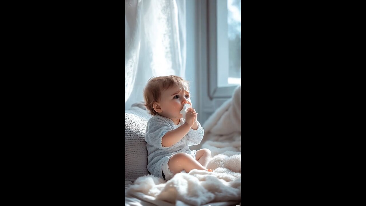 cute baby lovely day and cute cat