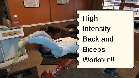 High Intensity Training: Back and Biceps!!