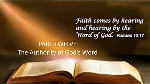 The Authority of God's Word