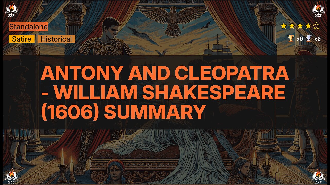 Antony and Cleopatra - William Shakespeare (1606) Summary
