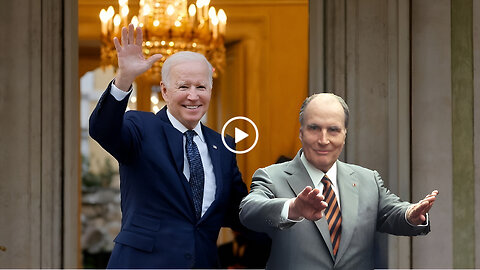 Joe Biden meeting the dead - French Pres. Mitterrand who died in 1996
