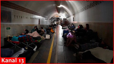 Ukraine's capital buzzes during the day but is a battleground at night