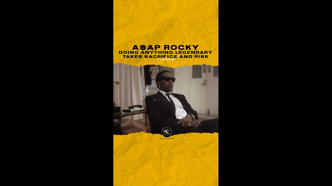@asaprocky Doing anything legendary takes sacrifice and risk