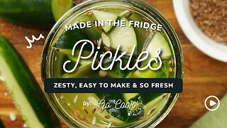 Homemade Refrigerator Pickles | Crunchy, Tangy, and Super Easy!