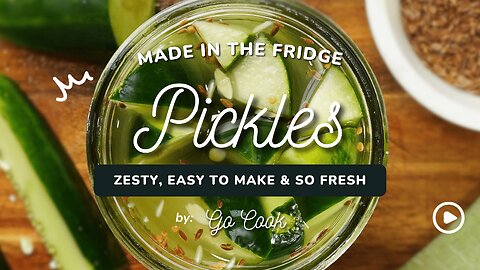 Homemade Refrigerator Pickles | Crunchy, Tangy, and Super Easy!