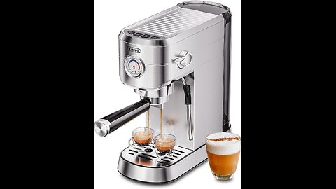 Gevi Commercial Espresso and Coffee Makers, Professional 20 Bar Espresso Maker with Milk Frother