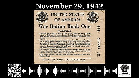 #OnThisDay November 29, 1942: Rationed Grounds
