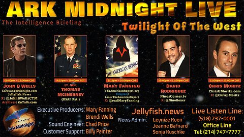 The Intelligence Briefing /Twilight Of The West - John B Wells LIVE