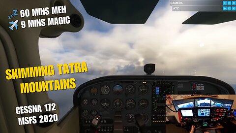 🛫 MSFS 2020 | virtual Cessna 172 over Tatras 🌄 Wild winds, mountain climb & perfect touchdown 🇸🇰