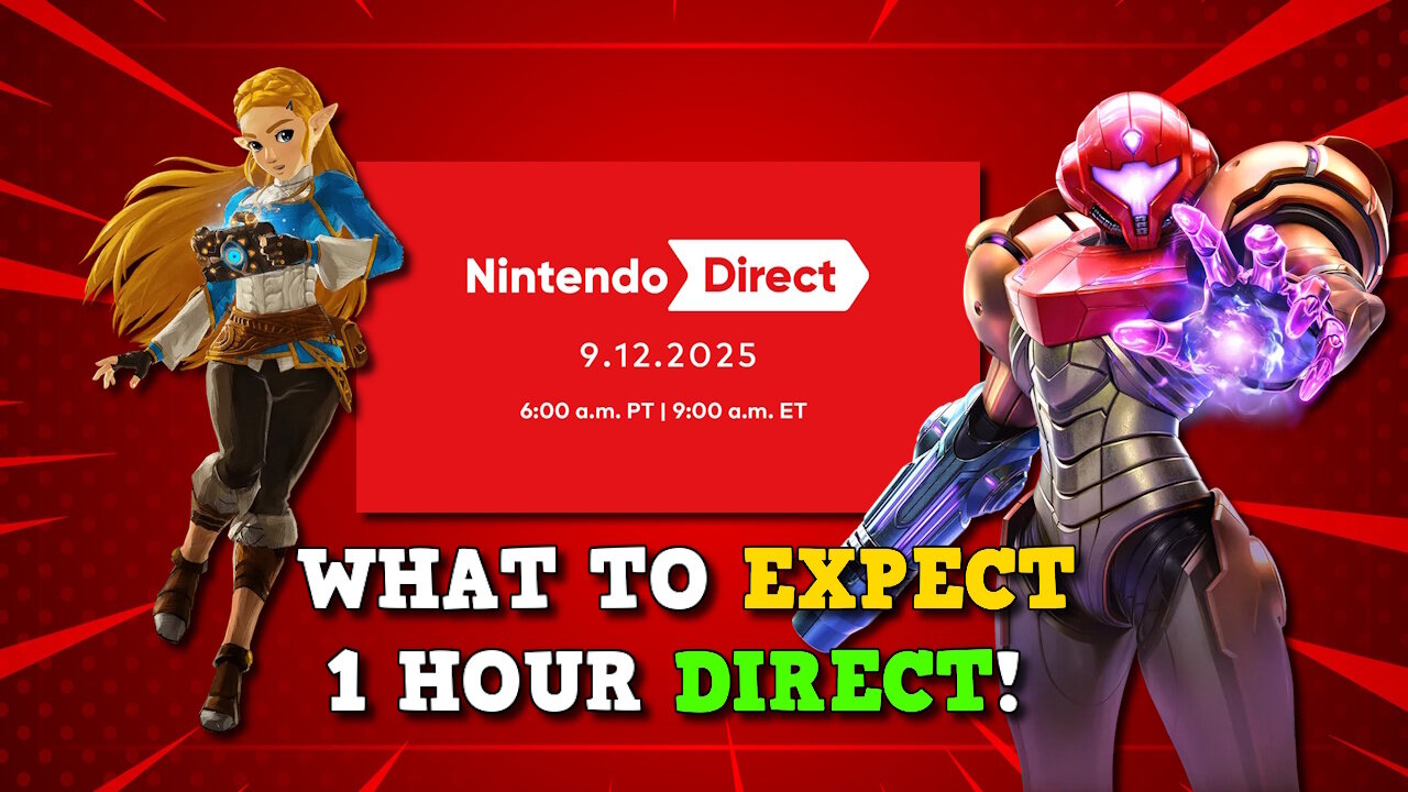 Super Sized Official Nintendo Direct Set | What to Expect—Switch 2 Titles, Mario, Metroid, Zelda