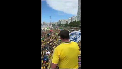 Presidente Faz Um Discurso Impactante Em Copacabana, Pela Anistia dos Presos Políticos do Brasil🇧🇷