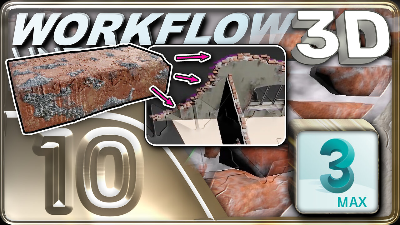 E10 - Brick Instances to Cracked Walls - 3D Workflow for Unreal Engine Project 1 - ⏳x4