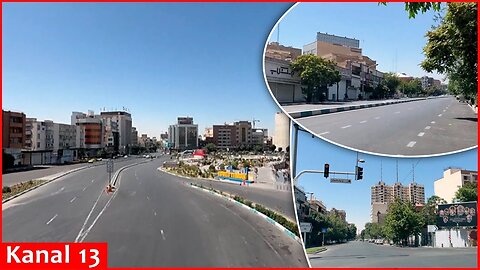 Latest images from the empty and silent streets of Tehran - Residents left the city