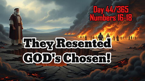 Day 44/365 - Open Earth, Fire, Plague | Terrifying GOD | Aaron's Rod #bible #numbers