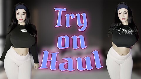 [4K] Try On Haul | Black Top Meets White Pants | Sheer Fashion (2025)