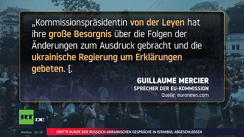 Antikorruptionsbehörden beschnitten: Brüssel droht Kiew mit Stopp der Finanzhilfen