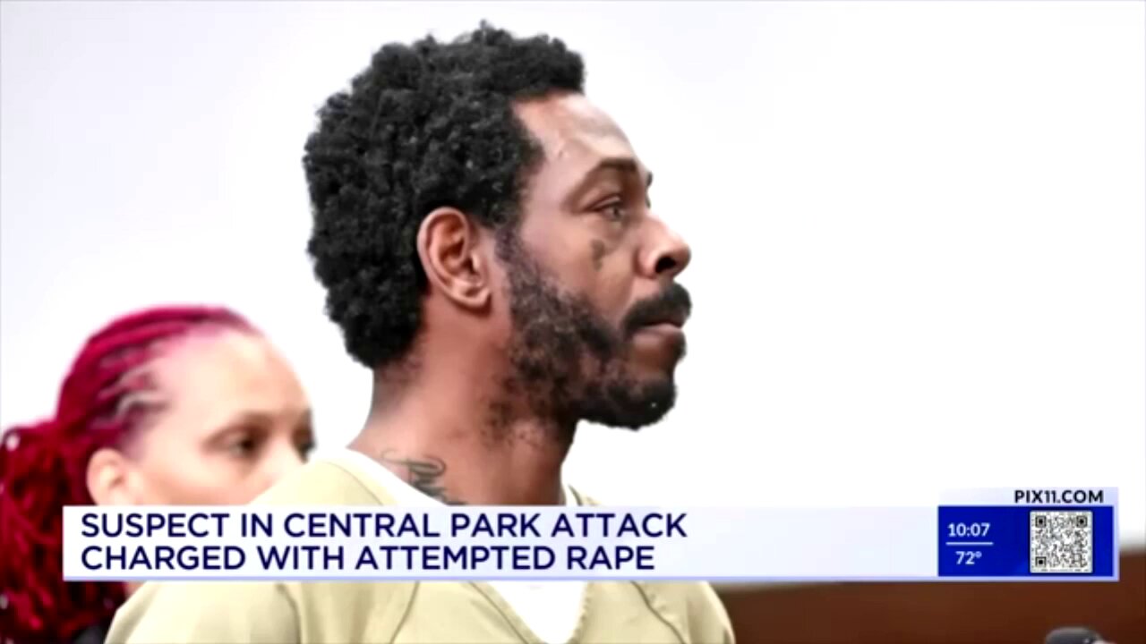 Black sexual predator accused of trying to rape a Central Park sunbather